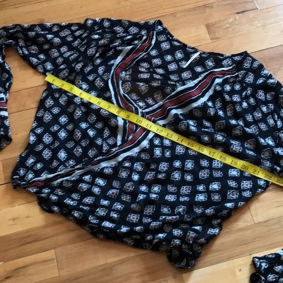 Free People border Print Peasant Top - Picture 9 of 11